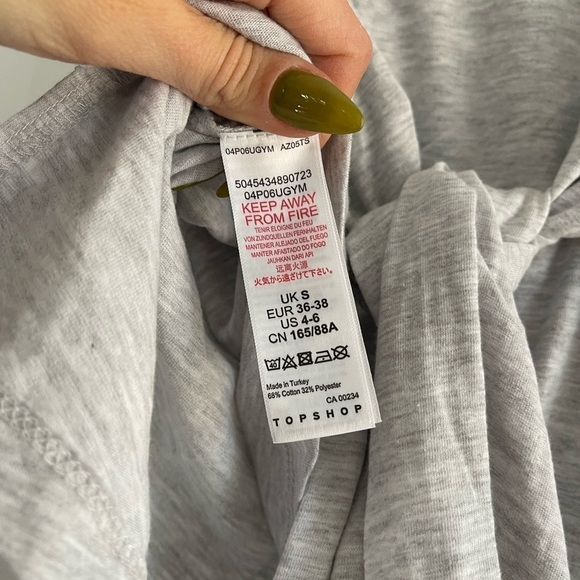 Topshop by Nordstrom Scoop Neck Tie Back Tank - S - Picture 5 of 5